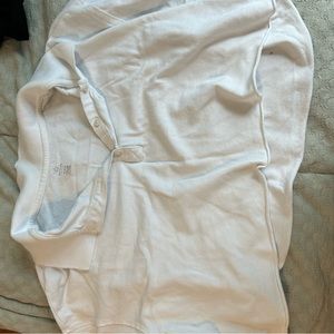 aerie cropped polo shirt